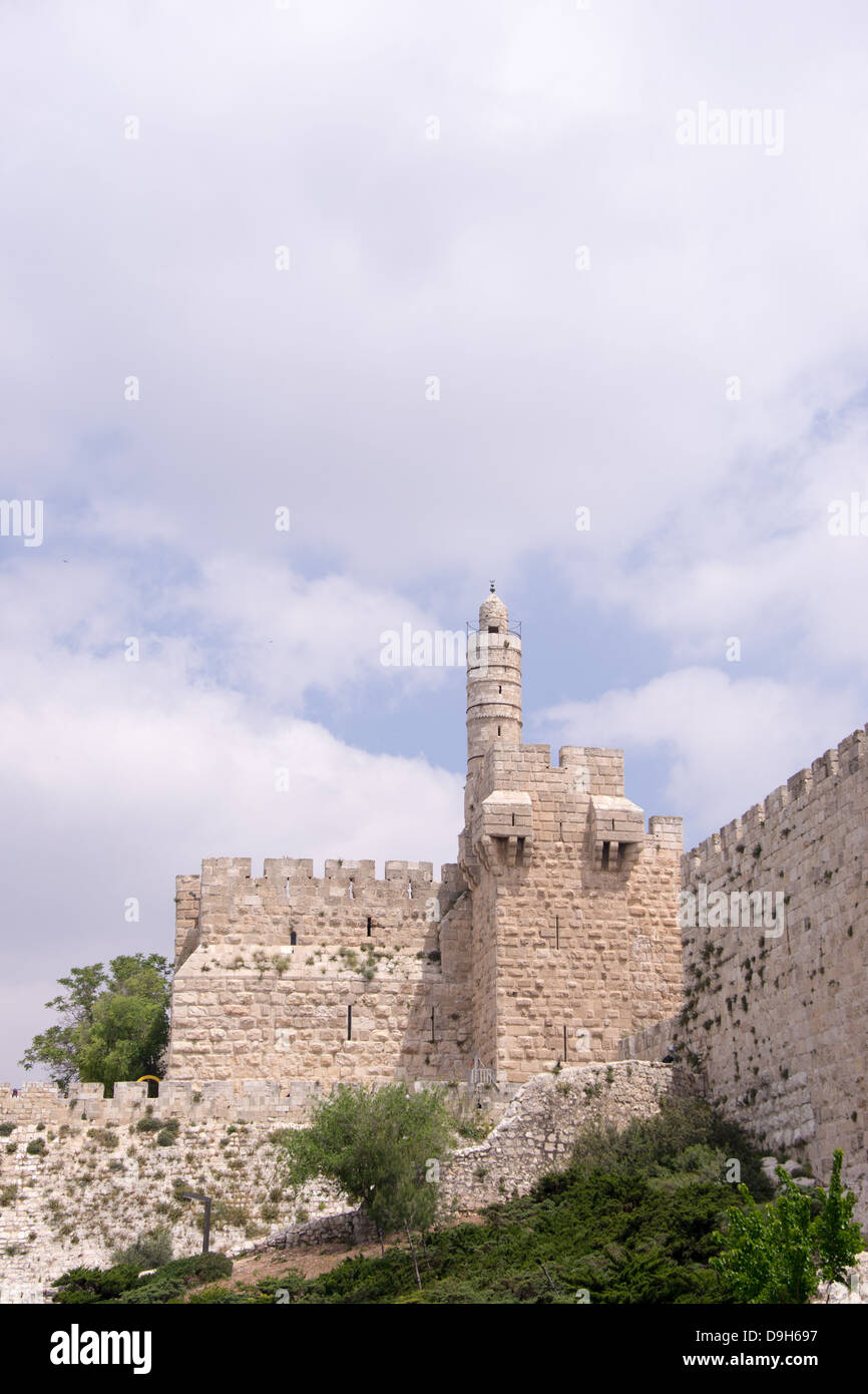 .David`s Tower-symbol Jerusalem.Israel Stock Photo